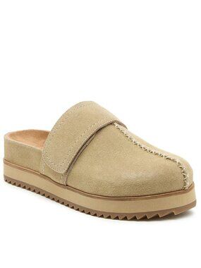 KELSI DAGGER Brooklyn Fig Suede Clog Color Natural Size 9US NWT